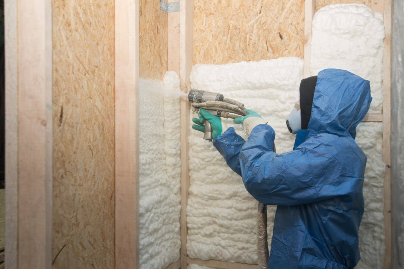 Spray foam insulation